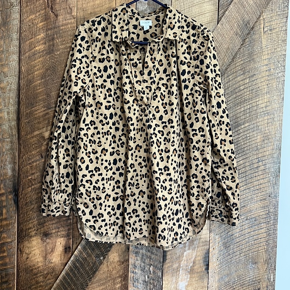 J. Crew leopard print top